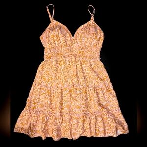 Large No Boundaries Tiered Ruffle Spaghetti Strap Summer Sun Dress NWOT